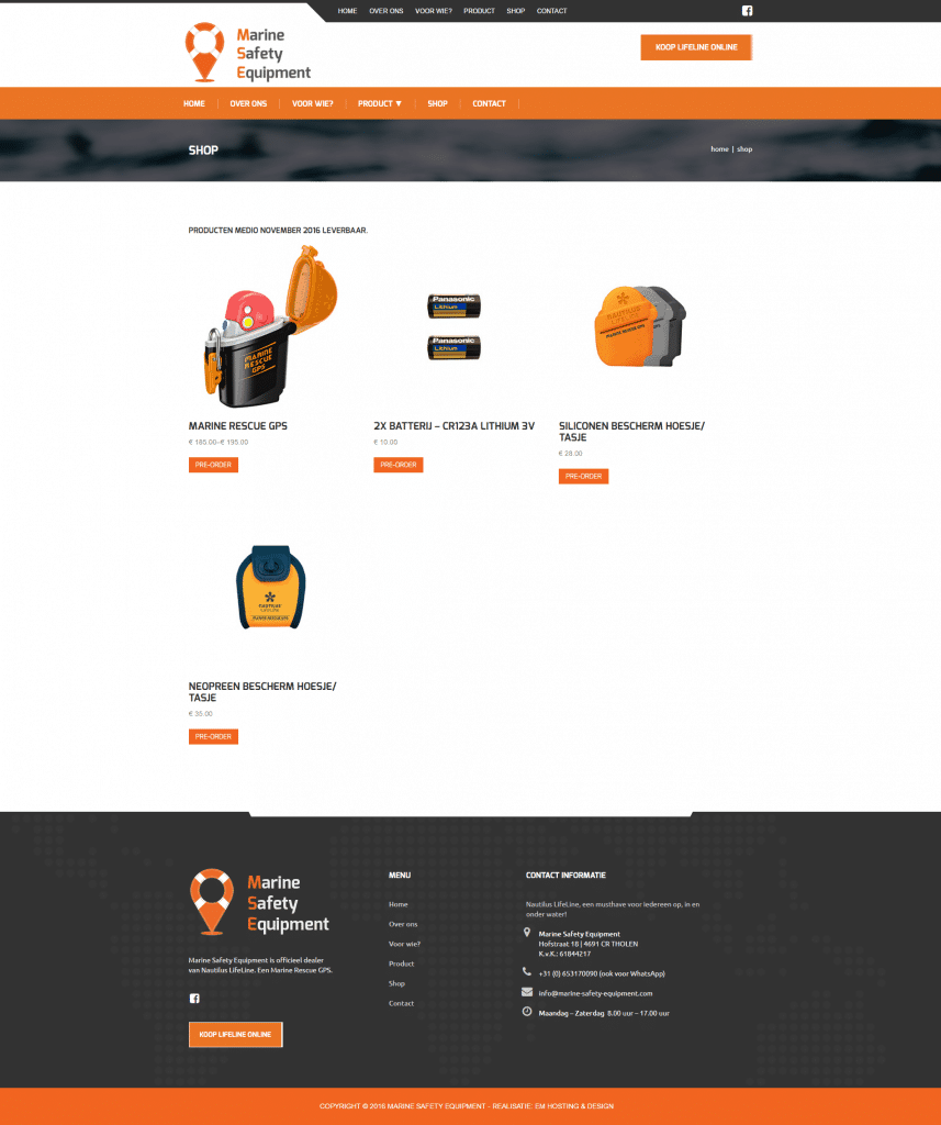 Marine Safety Equipment shop