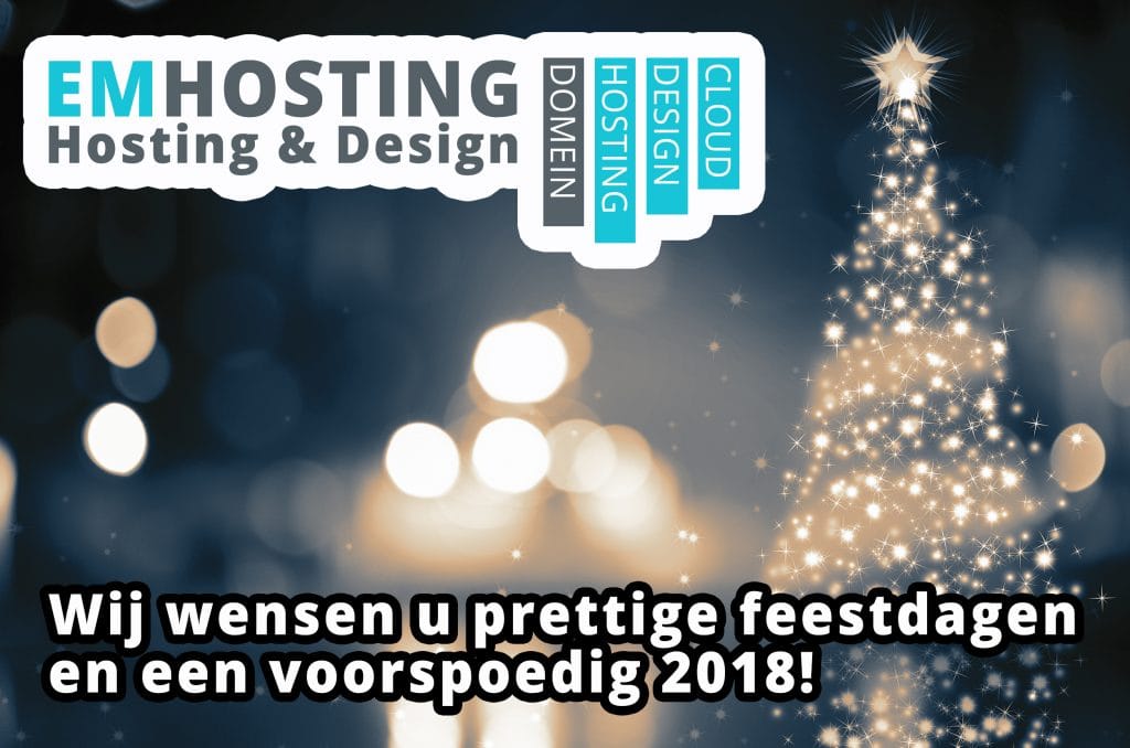 fijne feestdagen EM Hosting & Design