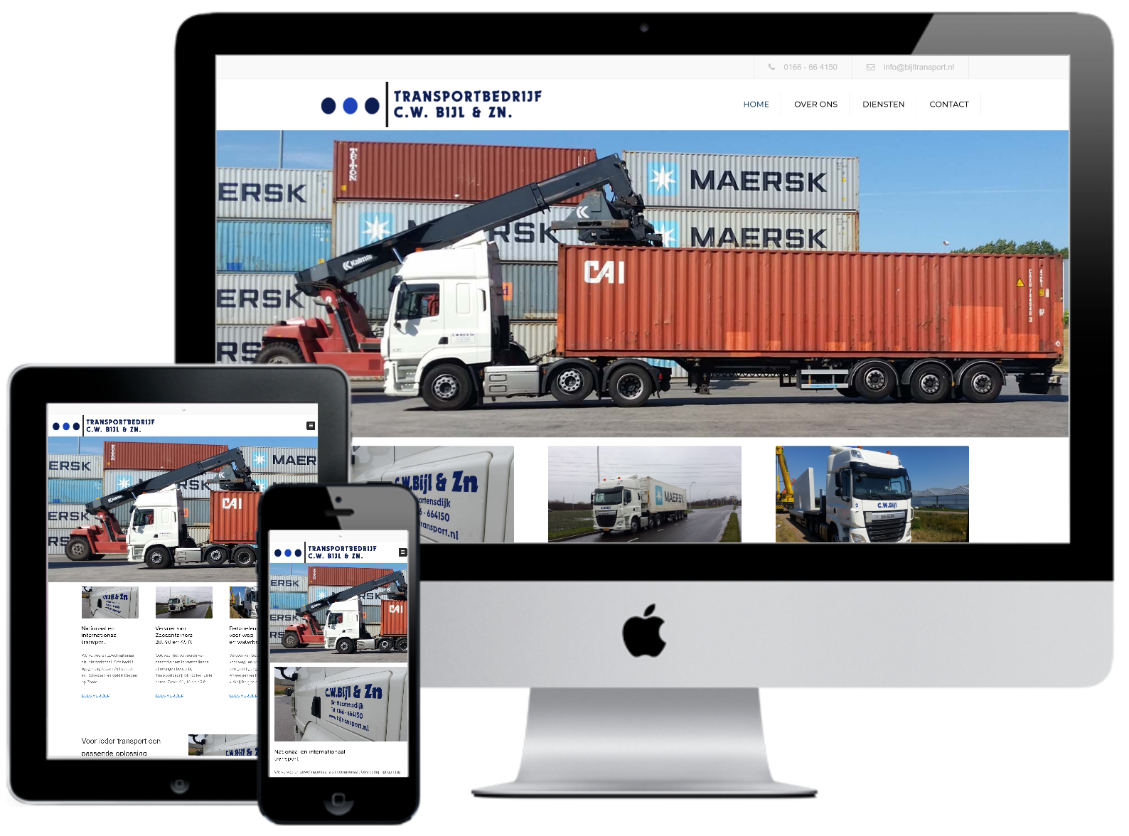 Responsive webdesign Transportbedrijf Bijl Sint Maartensdijk