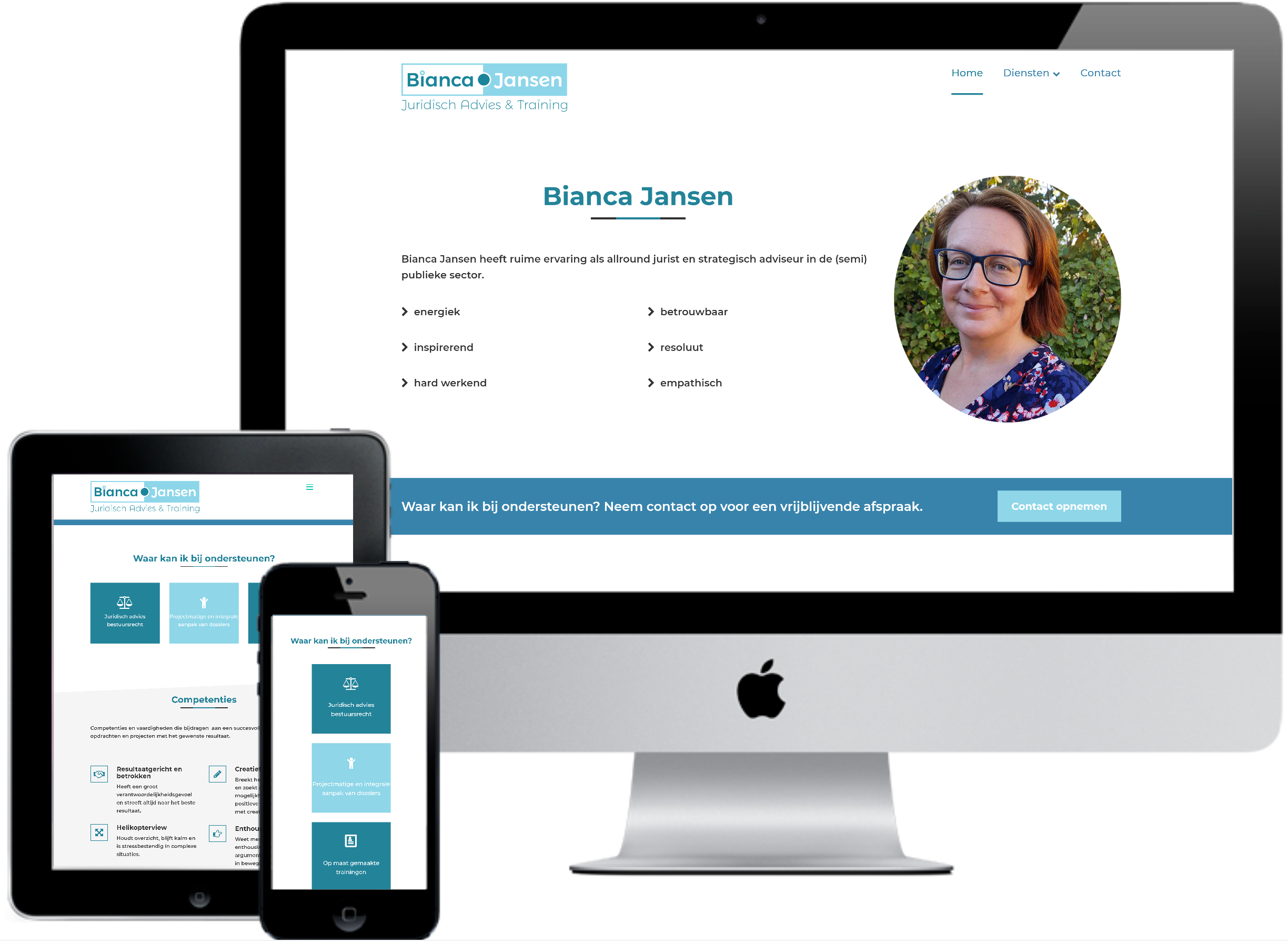 Webdesign Bianca Jansen Juridisch Advies & Training