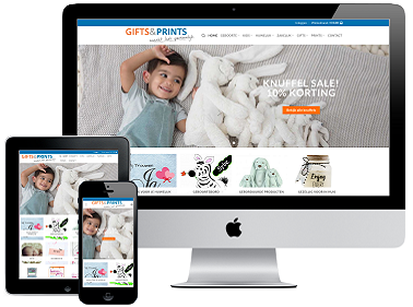 responsive webdesign gifts en prints webshop portfolio