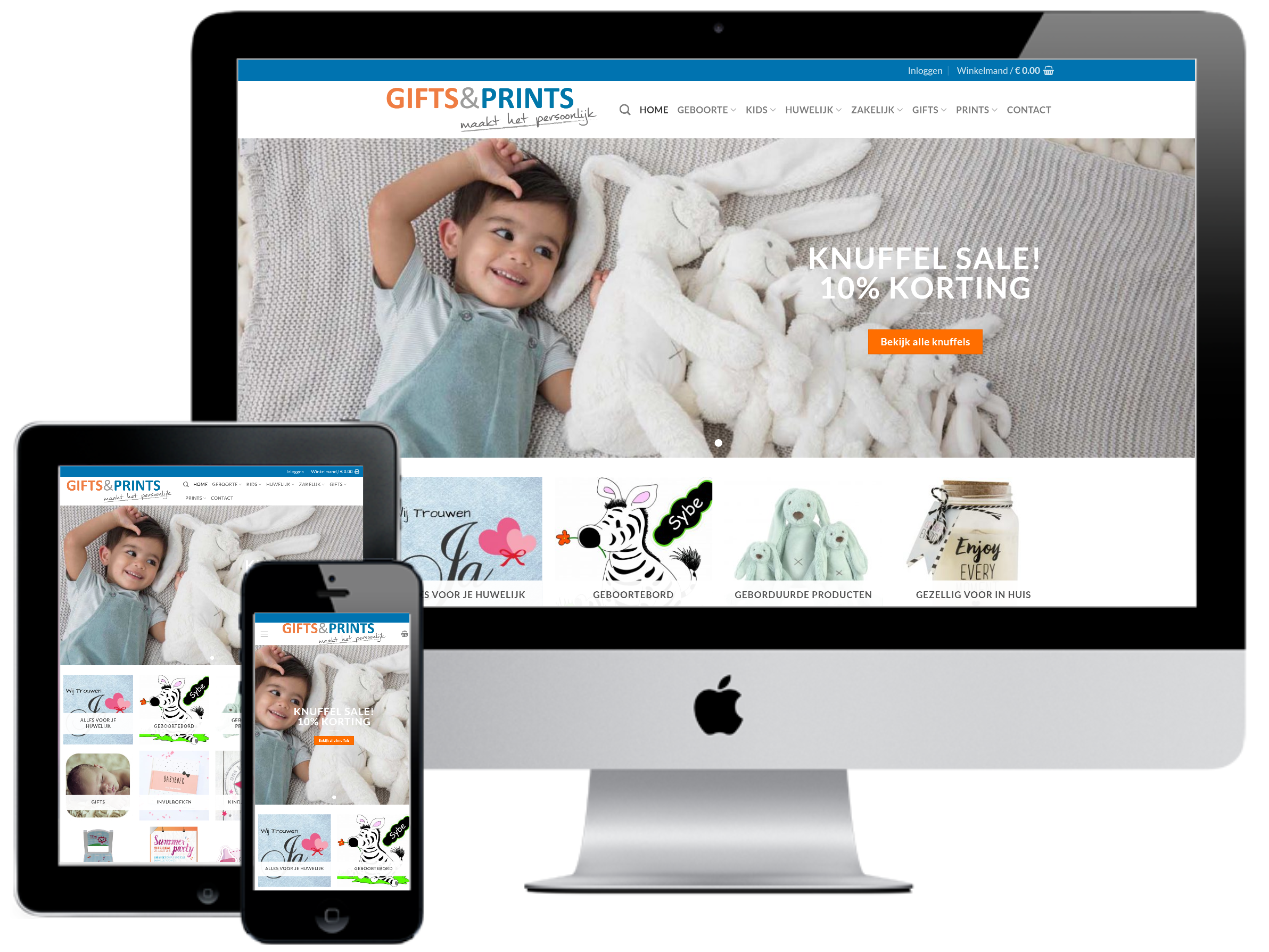 responsive webdesign gifts en prints webshop