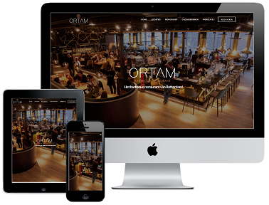 Responsive webdesign voor Ortam BBQ Restaurant Rotterdam